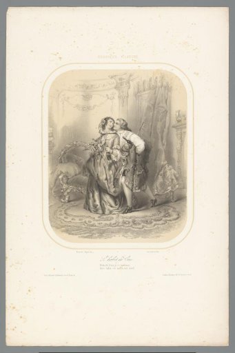 Lovers in elegant clothing
