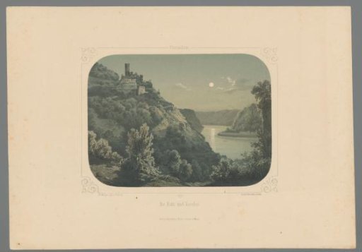 View of Katz Castle by moonlight