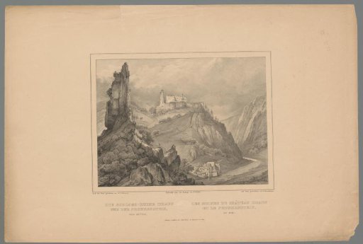 View of the ruins of Dhaun Castle