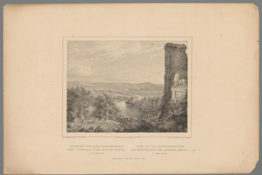 View from the Kauzenburg and the monument of Michel Mort