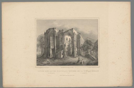 View of the ruin of the old church at Kreuznach