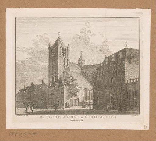 View of the North Monster Church in Middelburg, 1743