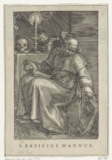 Saint Basil the Great as a hermit