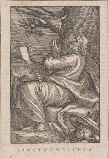 Saint Malchus of Chalcis as a hermit