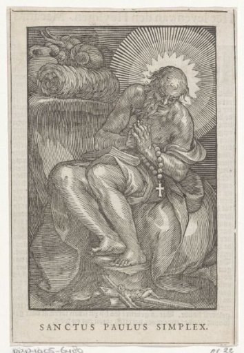 Saint Paul of Egypt as a hermit