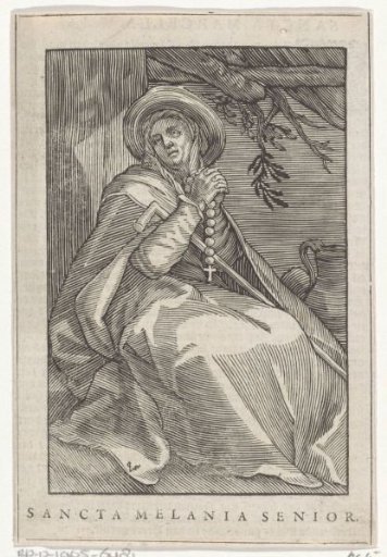 Saint Melania the Elder as a hermitess