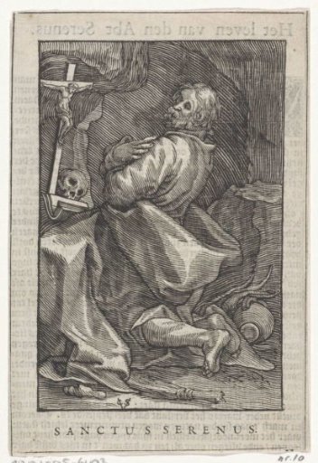 Saint Serenus as a hermit
