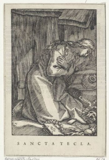 Saint Thecla as a hermitess