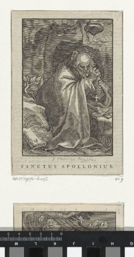 Saint Apollonius as a hermit