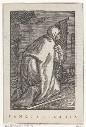 Saint Pelagia of Antioch as a hermitess