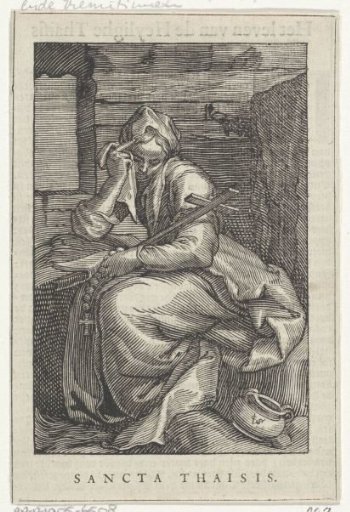 Saint Thaïs of Alexandria as a hermitess