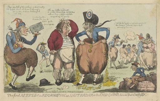 French sans-culottes in Dutch breeches, 1795