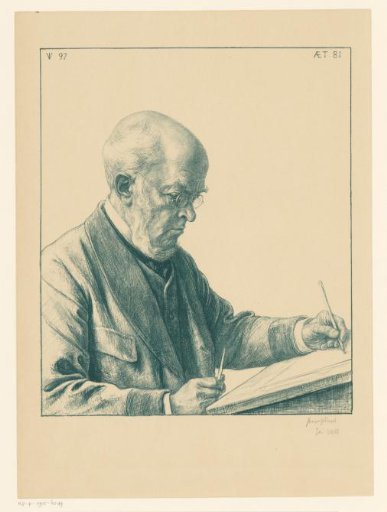 Portrait of Adolph Menzel