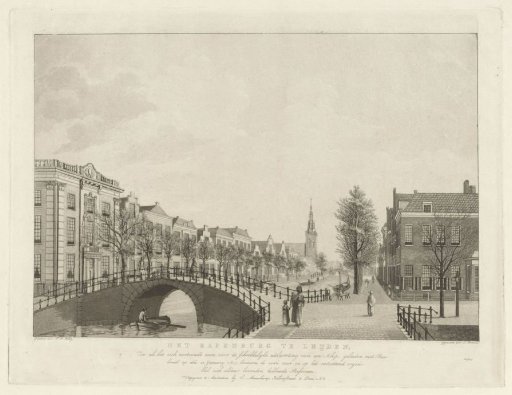View of the Rapenburg in Leiden, 12 January 1807