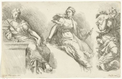 Three seated women