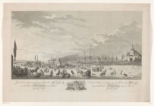 Ice Amusements on the Maas at Rotterdam, 1784