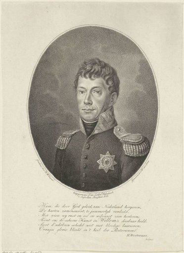 Portrait of Willem I Frederik, King of the Netherlands