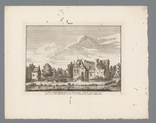 View of the House Poelenburg near Heemskerk, 1570
