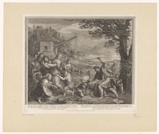 Moses and the daughters of Reuel (Jethro) at the well