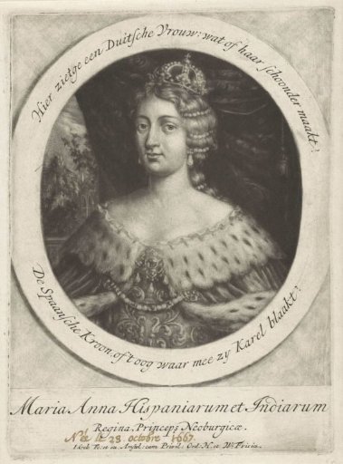 Portrait of Queen Maria Anna of Spain