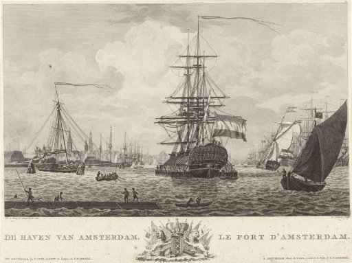 View of the harbour of Amsterdam