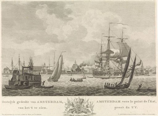 View of the eastern part of Amsterdam from the IJ