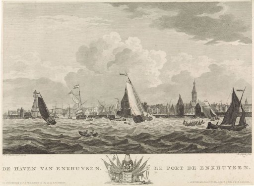 View of the harbour of Enkhuizen