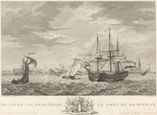 View of the harbour of Medemblik