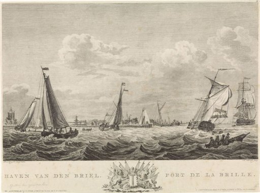 View of the Harbour of Brielle