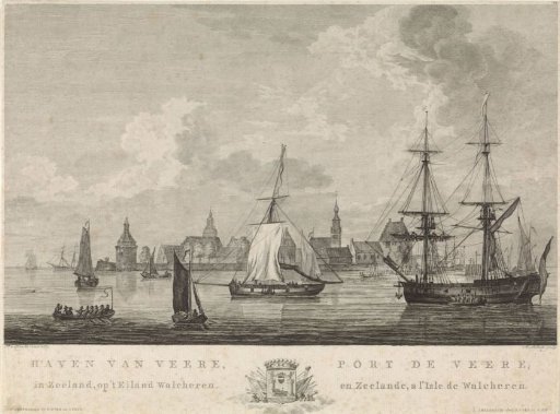 View of the harbour of Veere