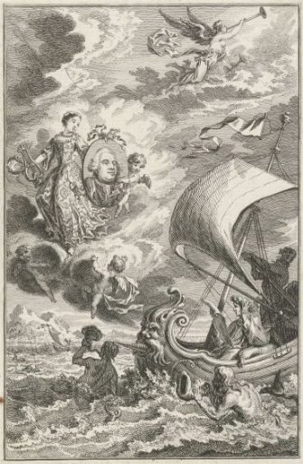 Allegorical representation with portrait of William V