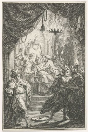 Attack on an enthroned Oriental