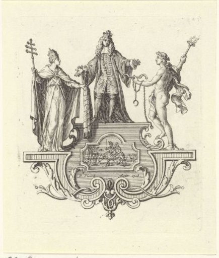 François de Maucroix flanked by the Church and Hymen