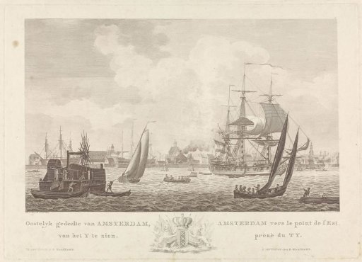 View of the eastern part of Amsterdam from the IJ