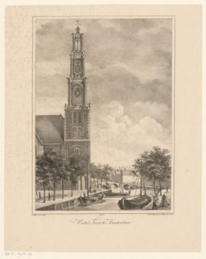 View of the Wester Tower, Amsterdam