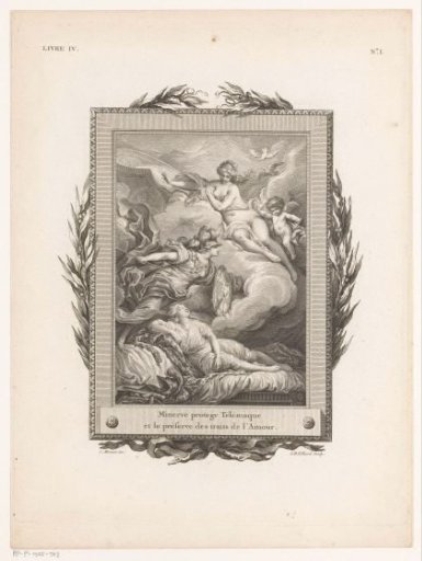 Athena Protects Telemachus from Venus