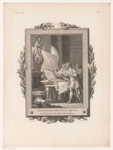 Mentor Shows Idomeneus Regulations for the Arts and Public Order in Salento