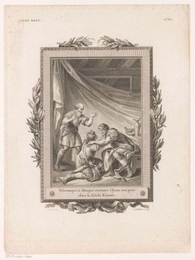 Telemachus and Odysseus Reunited on Ithaca