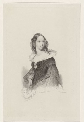 Portrait of a young lady with a fan