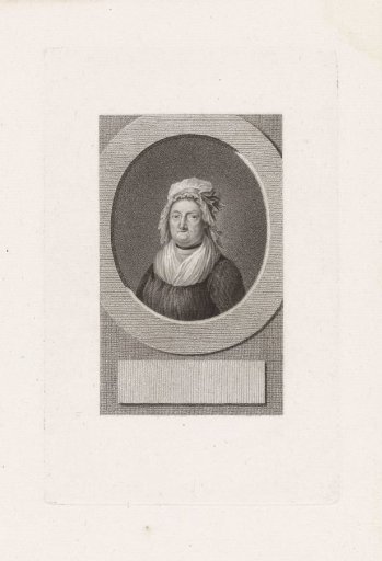 Portrait of the poetess Agatha Deken