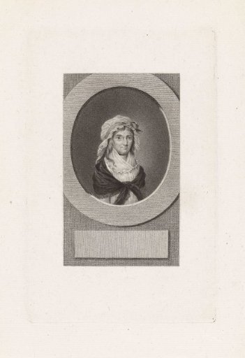 Portrait of the poetess Elisabeth Wolff (née Bekker)