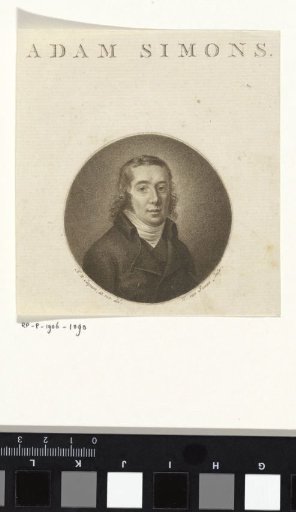 Portrait of the poet Adam Simons