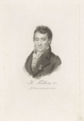 Portrait of the poet Hendrik Tollens