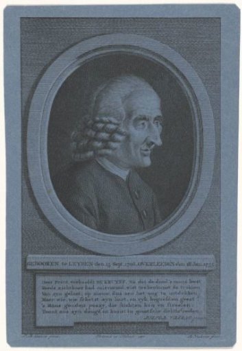 Portrait of the Dutch poet Jan de Kruyff