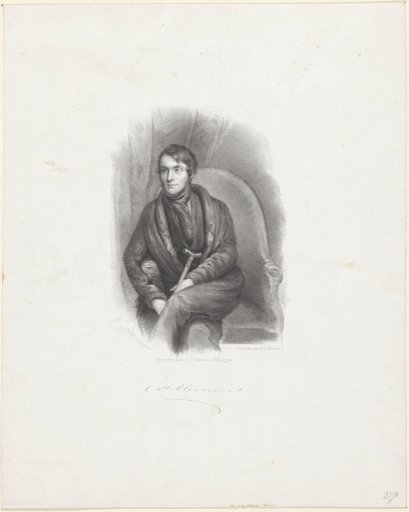 Portrait of Writer Christiaan Hendrik Clemens