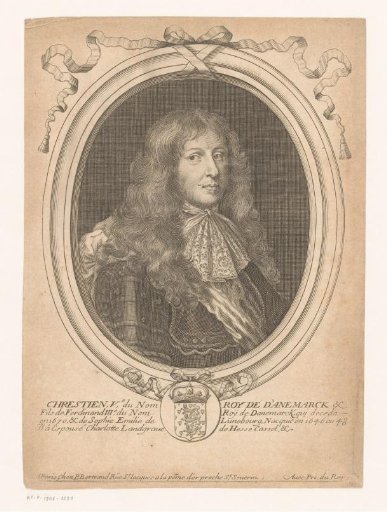 Portrait of King Christian V of Denmark
