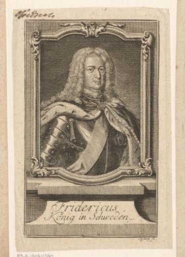 Portrait of Frederick of Hesse-Kassel, King of Sweden