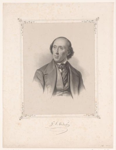 Portrait of Hans Christian Andersen