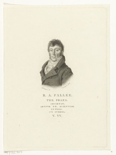 Portrait of Bernardus Antonius Fallee