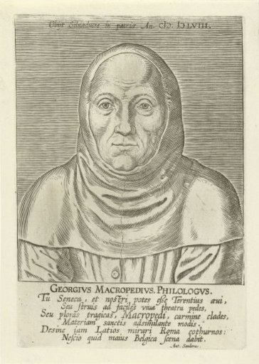 Portrait of Georgius Macropedius
